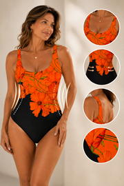 Vacation Square Collar One Piece | Tracked Shipping