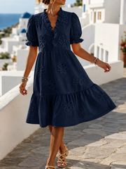 Floral Embroidered Effortless Dress | Tracked Shipping