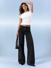 FLASH SALE – Effortless Comfort Wide-Leg Jeans | Tracked Shipping