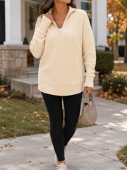The Everyday Half-Zip Knit | Tracked Shipping