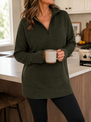 The Everyday Half-Zip Knit | Tracked Shipping