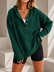 Soft-Touch Ribbed Everyday Hoodie | Tracked Shipping