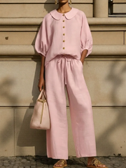 Peter Pan Collar 2-Piece Set | Tracked Shipping