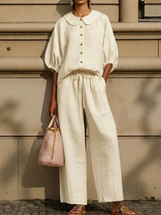 Peter Pan Collar 2-Piece Set | Tracked Shipping
