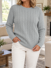 FLASH SALE - Effortless Cable-Knit Everyday Sweater | Tracked Shipping