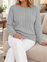 FLASH SALE - Effortless Cable-Knit Everyday Sweater | Tracked Shipping