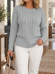 FLASH SALE - Effortless Cable-Knit Everyday Sweater | Tracked Shipping