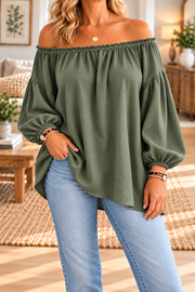 FLASH SALE - Effortless Off-Shoulder Comfort Top | Tracked Shipping