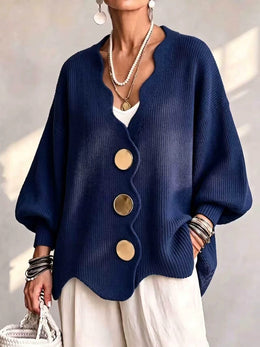 FLASH SALE - Polished Comfort Button Cardigan | Tracked Shipping