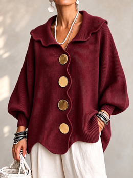 Instantly Polished Statement Button Cardigan | Tracked Shipping
