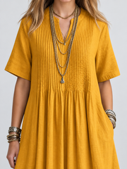 FLASH SALE - Pleated Front Maxi Dress | Tracked Shipping